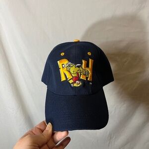 Midland Rock Hounds fitted Baseball Cap Hat Advertising Hat Navy Blue